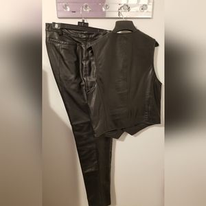 Women's leather outfit